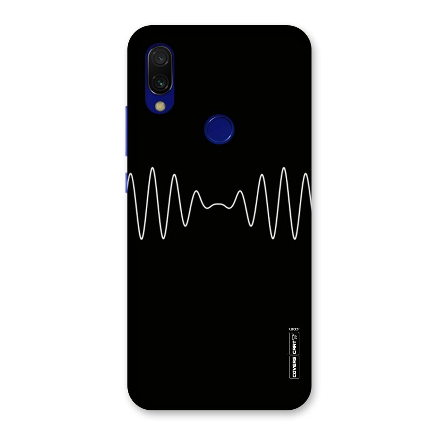White Minimal Thread Back Case for Redmi 7