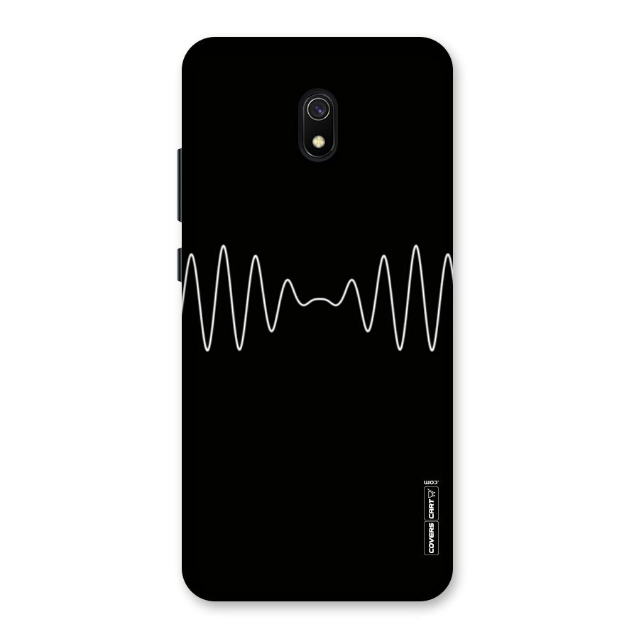 White Minimal Thread Back Case for Redmi 8A