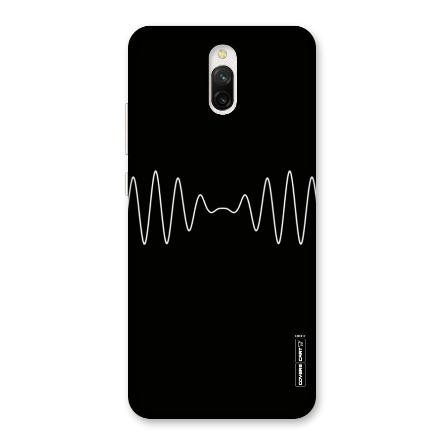White Minimal Thread Back Case for Redmi 8A Dual