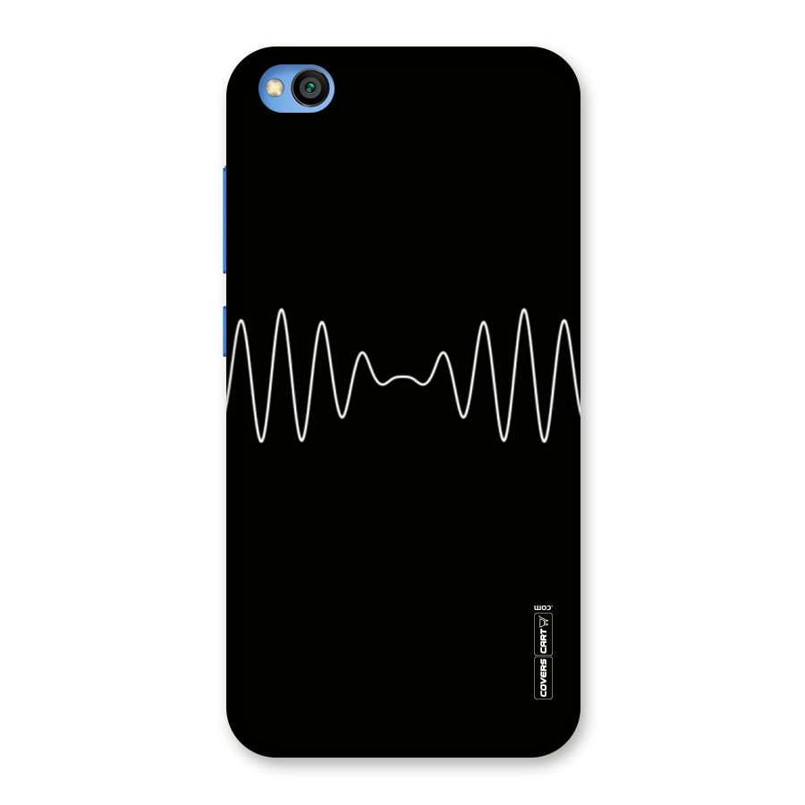 White Minimal Thread Back Case for Redmi Go
