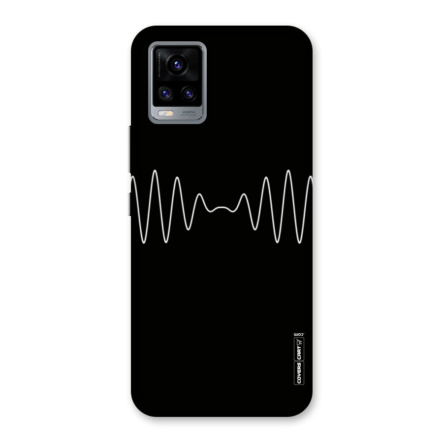 White Minimal Thread Back Case for Vivo V20