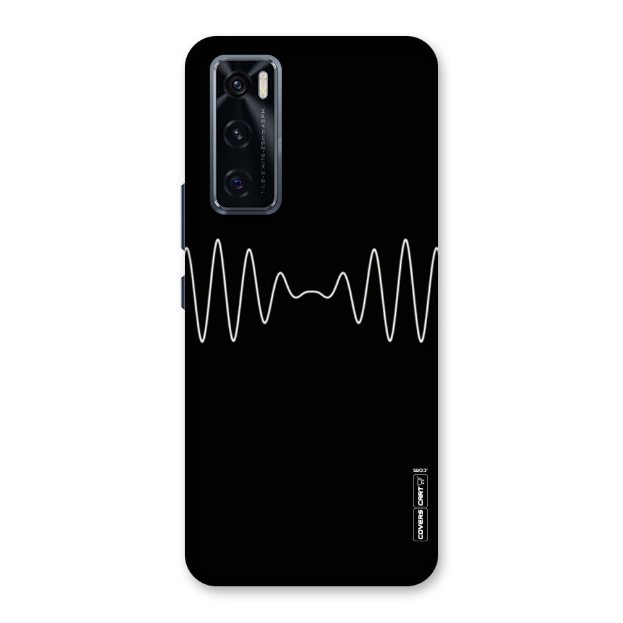 White Minimal Thread Back Case for Vivo V20 SE