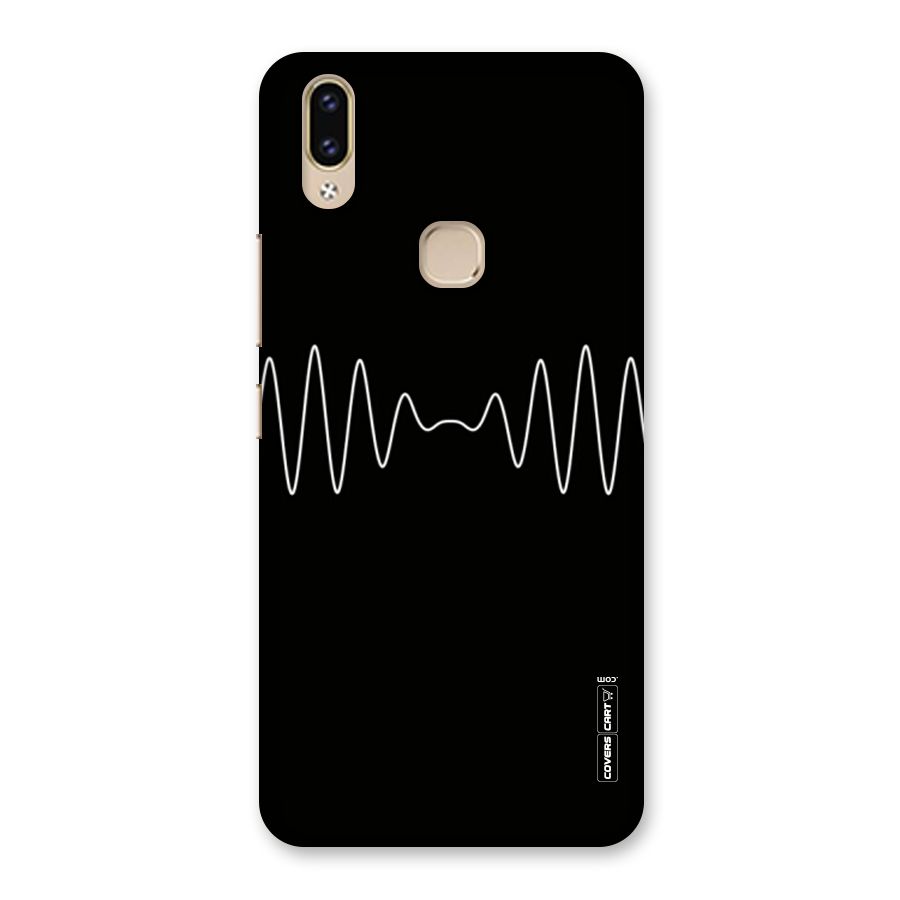White Minimal Thread Back Case for Vivo V9 Youth
