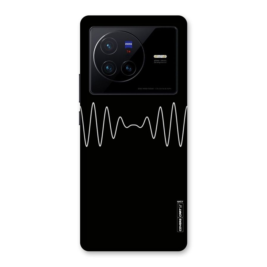 White Minimal Thread Back Case for Vivo X80