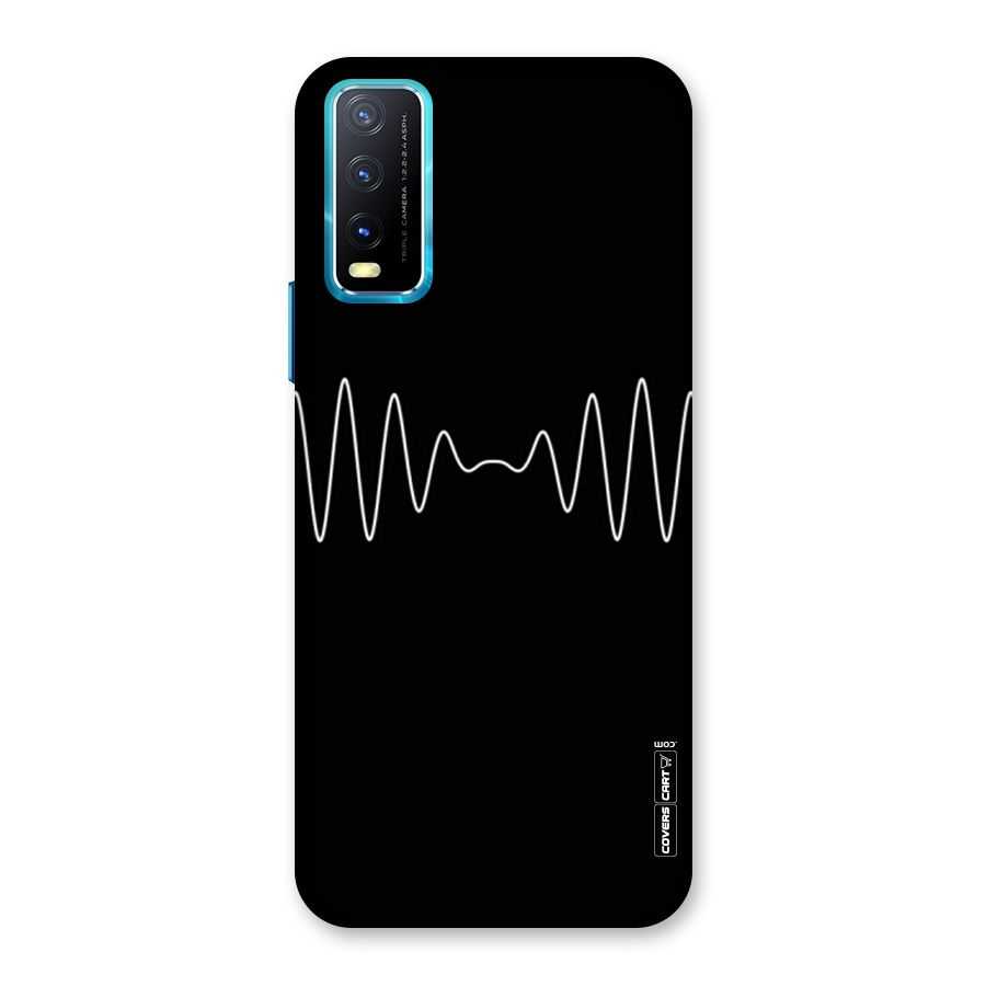White Minimal Thread Back Case for Vivo Y20G