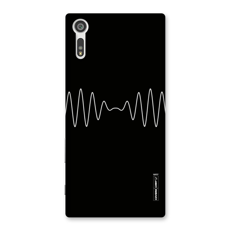 White Minimal Thread Back Case for Xperia XZ