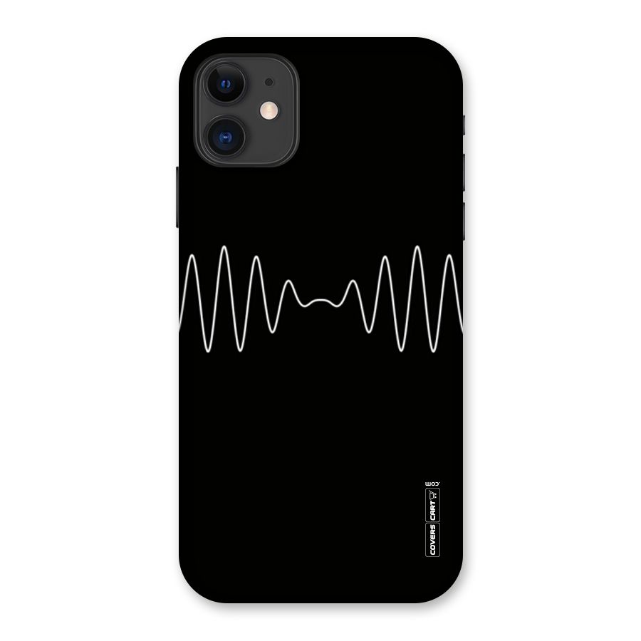 White Minimal Thread Back Case for iPhone 11