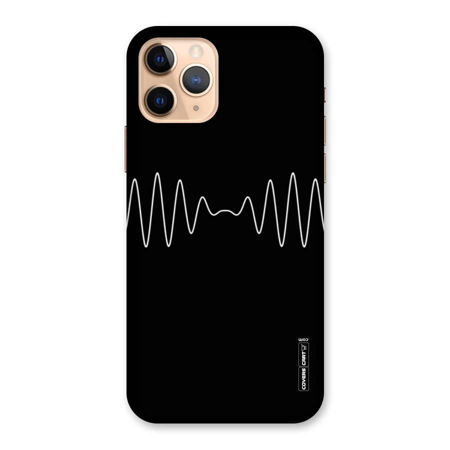 White Minimal Thread Back Case for iPhone 11 Pro