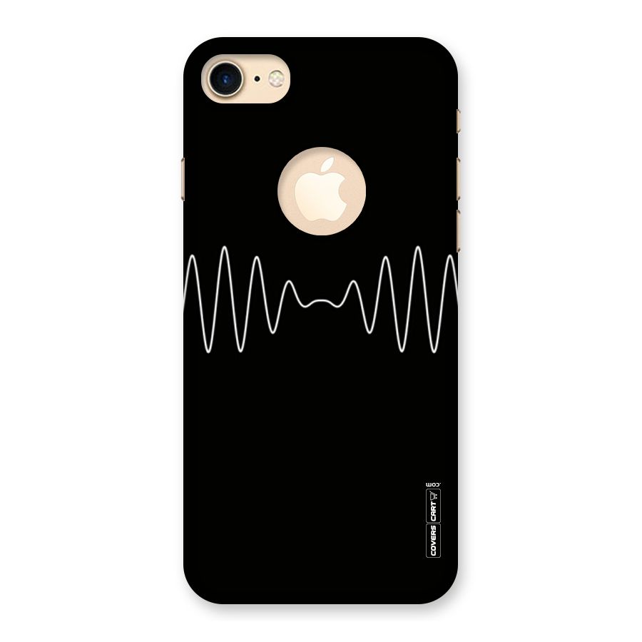 White Minimal Thread Back Case for iPhone 7 Logo Cut