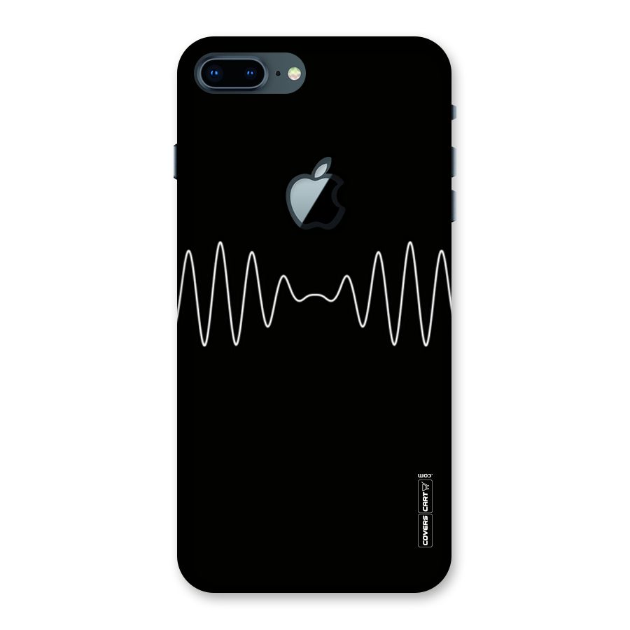 White Minimal Thread Back Case for iPhone 7 Plus Apple Cut