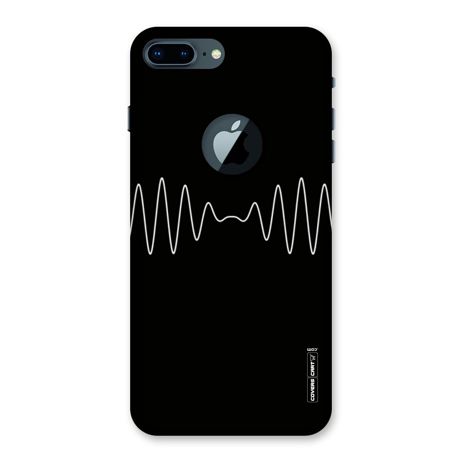 White Minimal Thread Back Case for iPhone 7 Plus Logo Cut