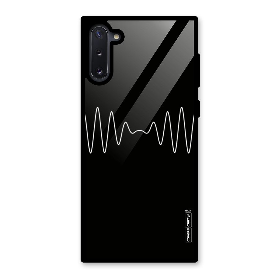 White Minimal Thread Glass Back Case for Galaxy Note 10