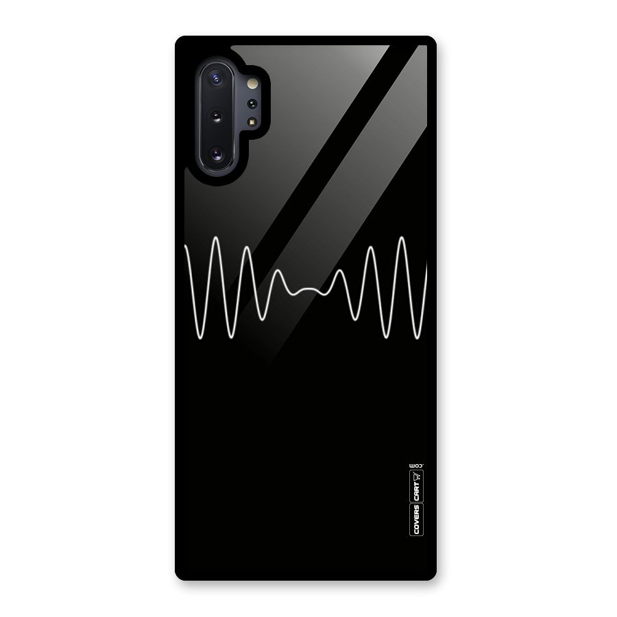 White Minimal Thread Glass Back Case for Galaxy Note 10 Plus