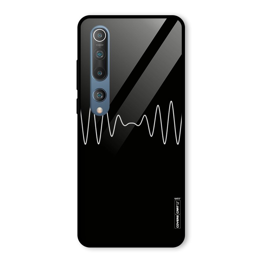 White Minimal Thread Glass Back Case for Mi 10