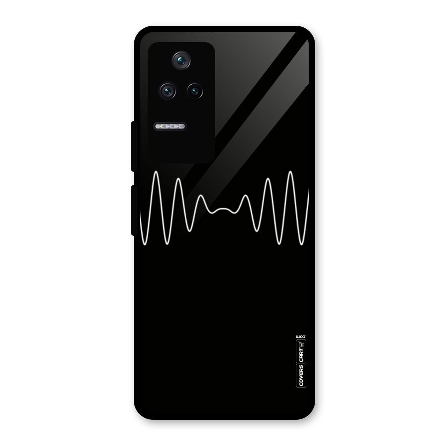 White Minimal Thread Glass Back Case for Poco F4 5G