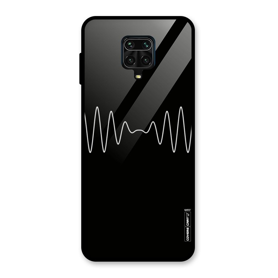 White Minimal Thread Glass Back Case for Poco M2 Pro