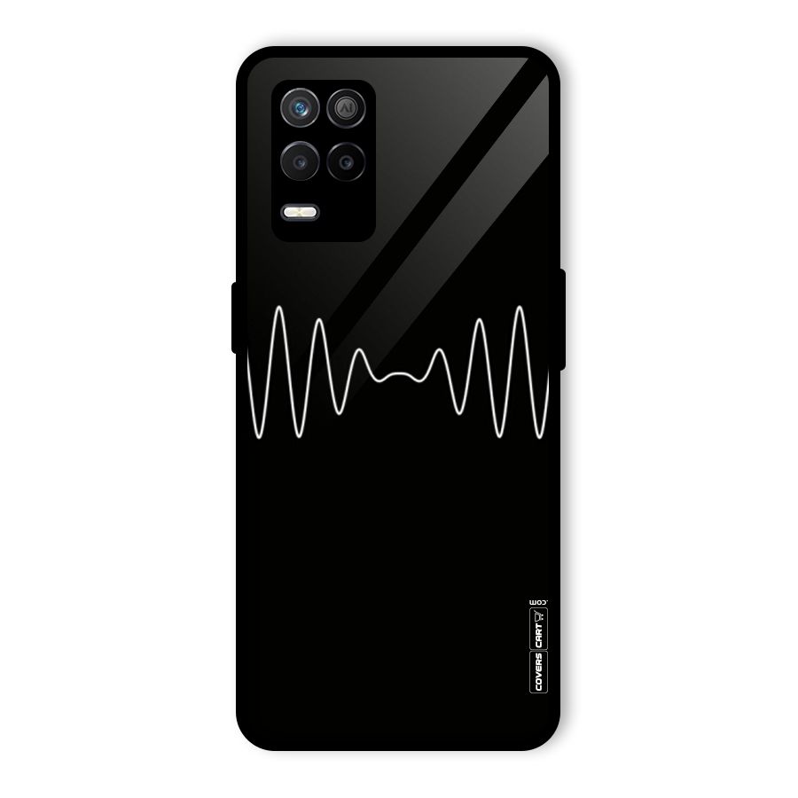 White Minimal Thread Glass Back Case for Realme 9 5G