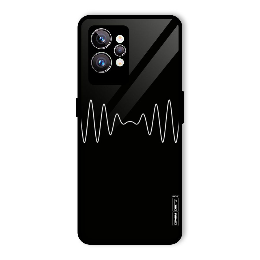 White Minimal Thread Glass Back Case for Realme GT2 Pro