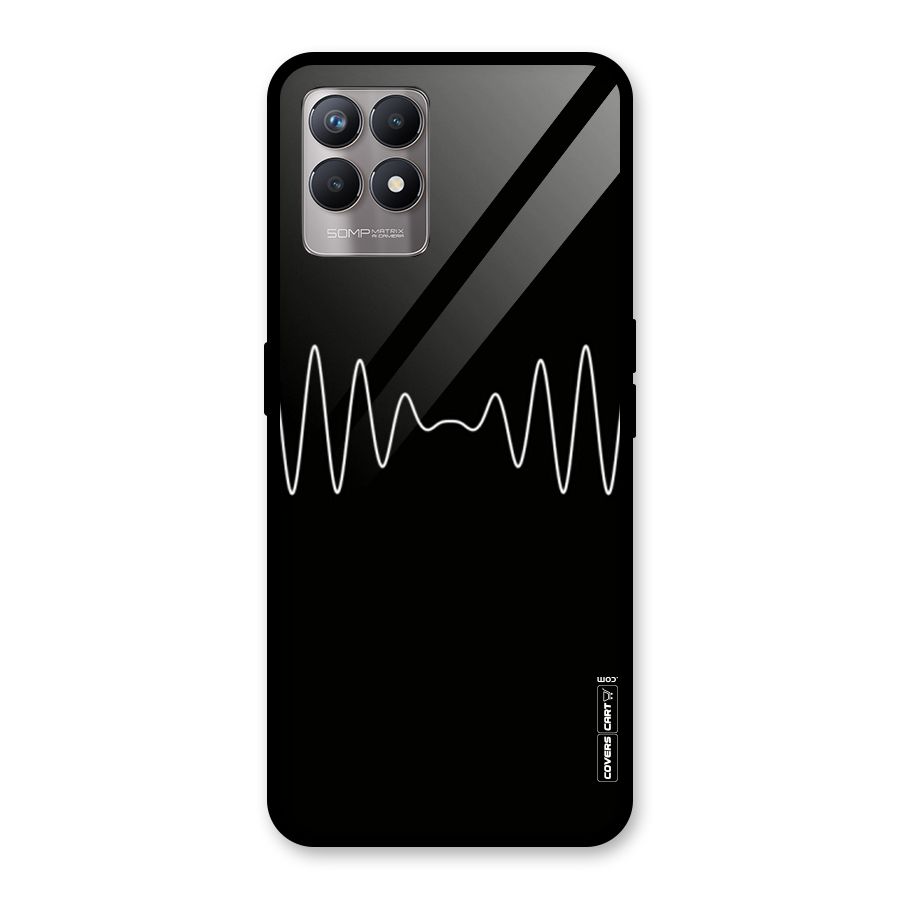 White Minimal Thread Glass Back Case for Realme Narzo 50