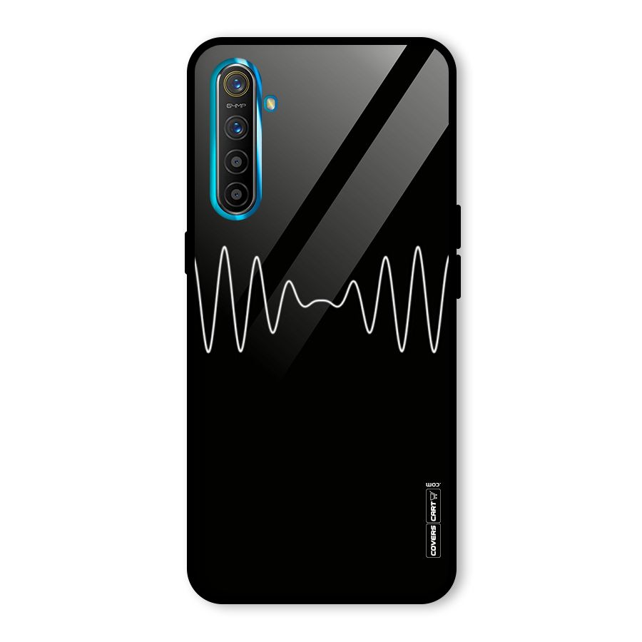 White Minimal Thread Glass Back Case for Realme X2