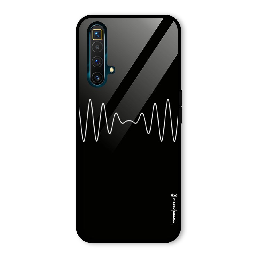 White Minimal Thread Glass Back Case for Realme X3