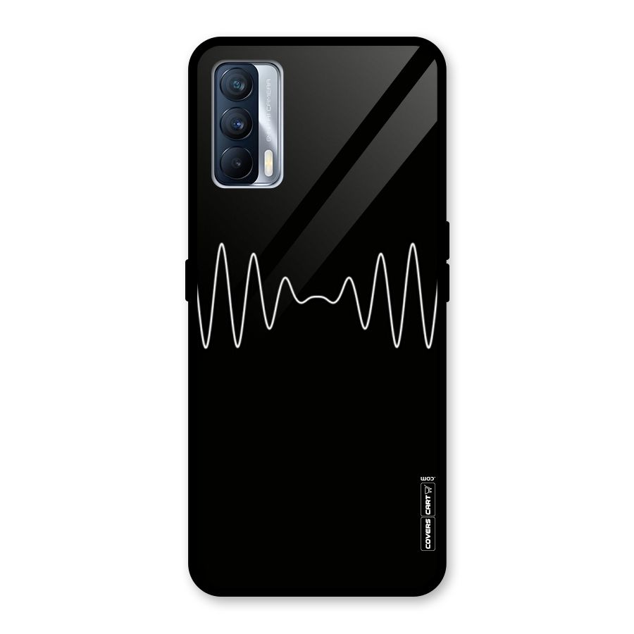 White Minimal Thread Glass Back Case for Realme X7