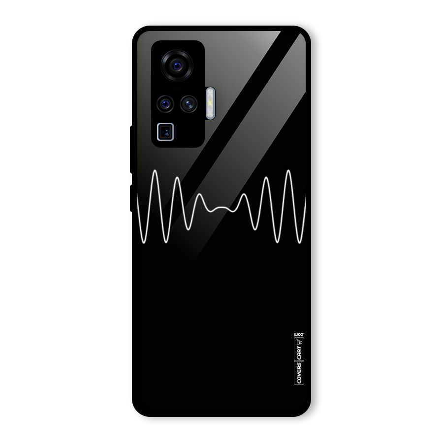 White Minimal Thread Glass Back Case for Vivo X50 Pro