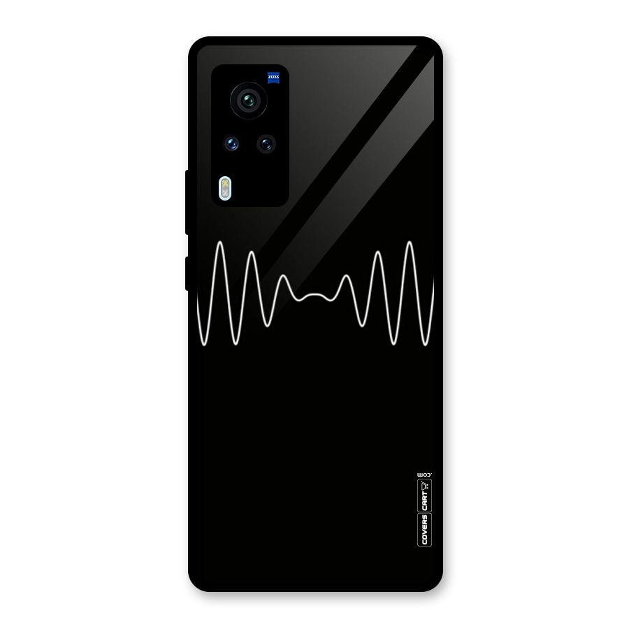 White Minimal Thread Glass Back Case for Vivo X60 Pro