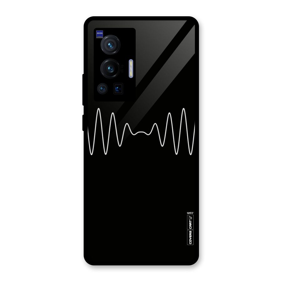 White Minimal Thread Glass Back Case for Vivo X70 Pro