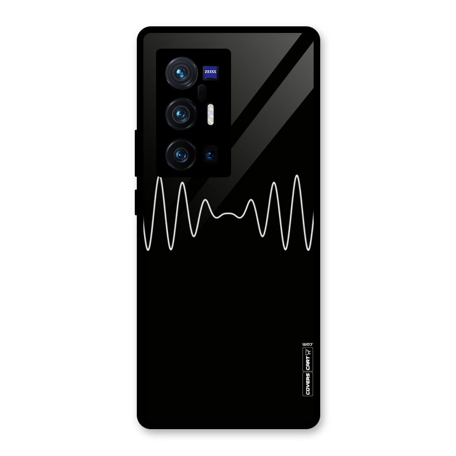 White Minimal Thread Glass Back Case for Vivo X70 Pro Plus