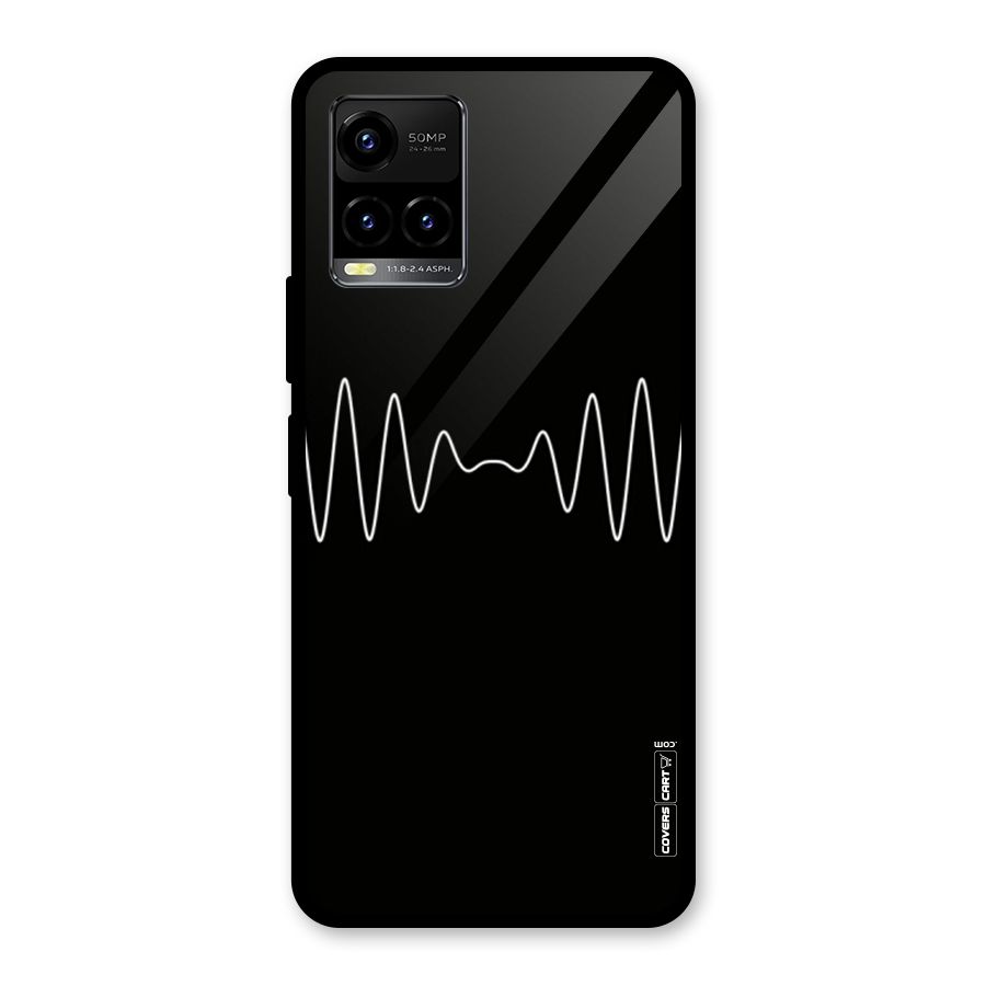 White Minimal Thread Glass Back Case for Vivo Y21T
