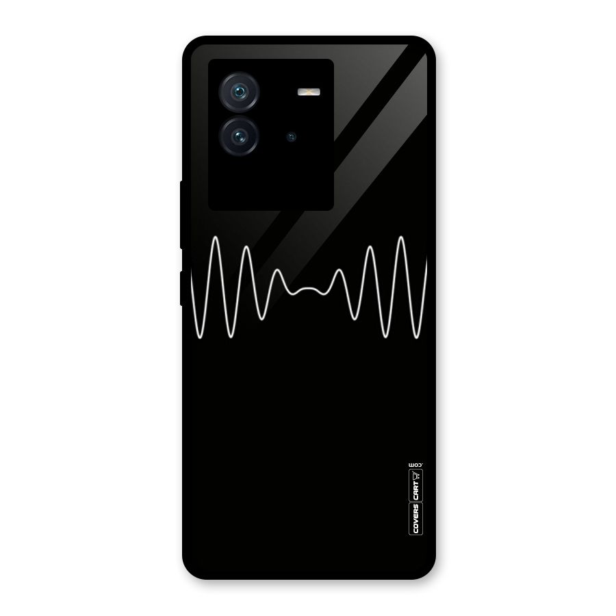 White Minimal Thread Glass Back Case for Vivo iQOO Neo 6 5G