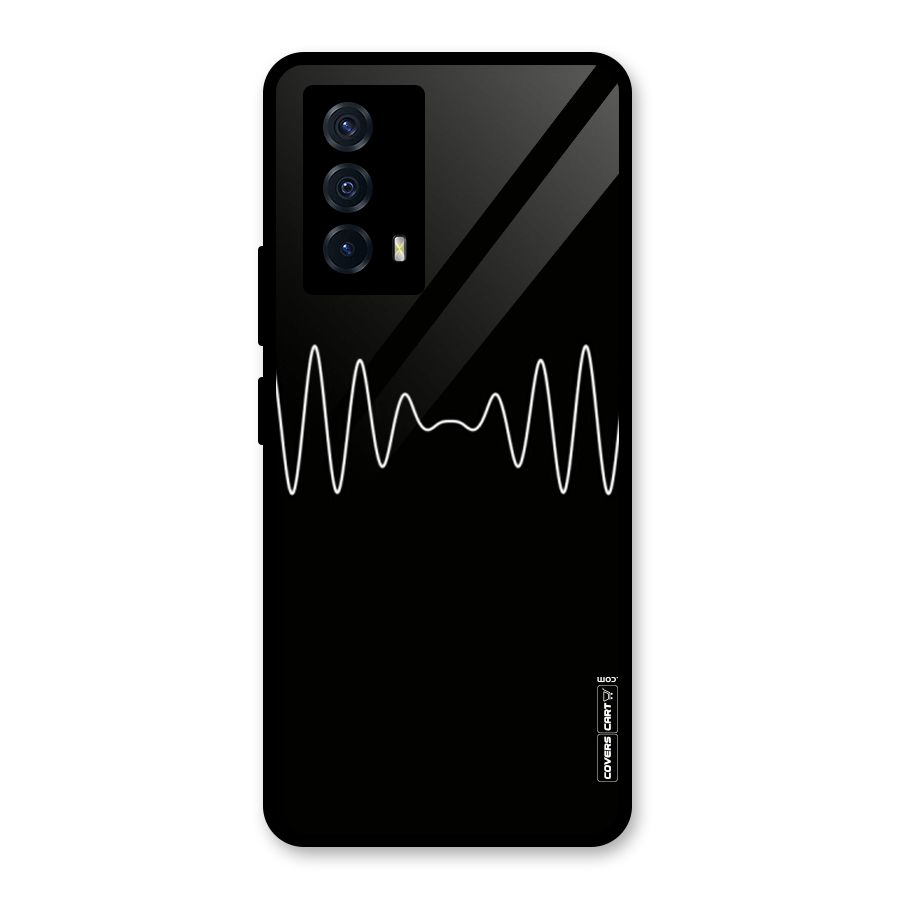 White Minimal Thread Glass Back Case for Vivo iQOO Z5