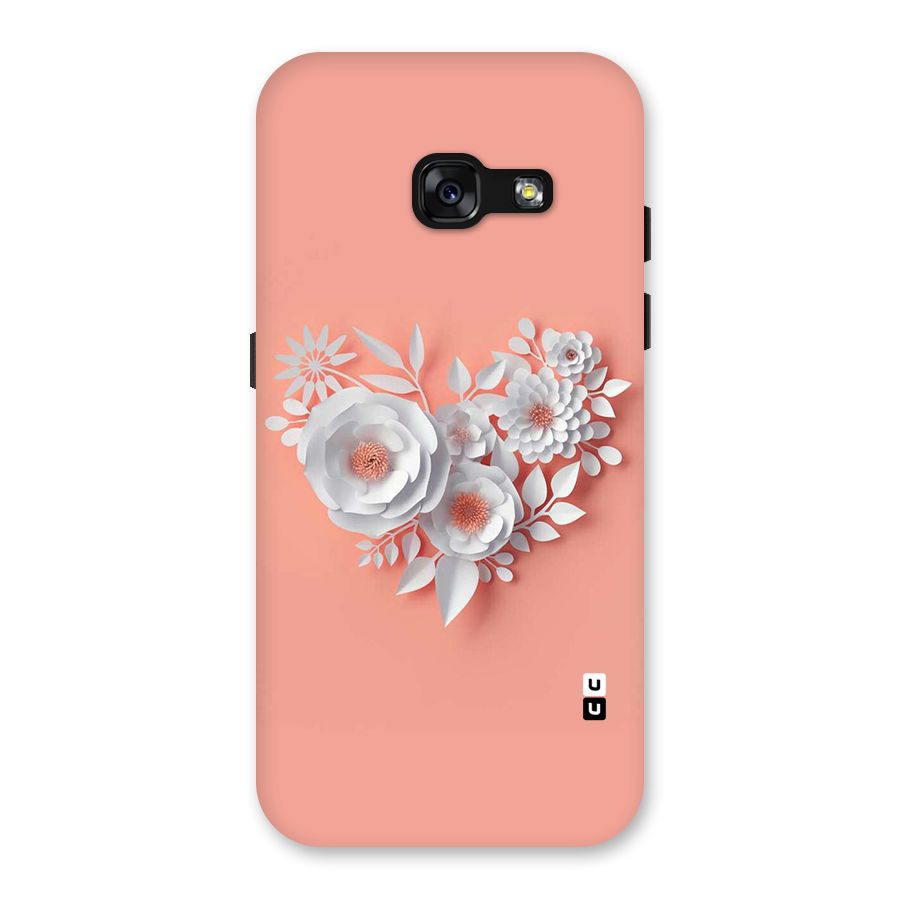White Paper Flower Back Case for Galaxy A3 (2017)