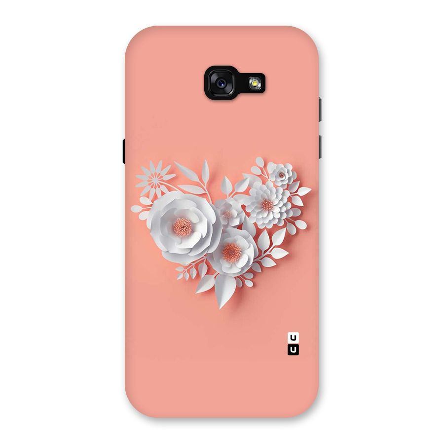 White Paper Flower Back Case for Galaxy A7 (2017)