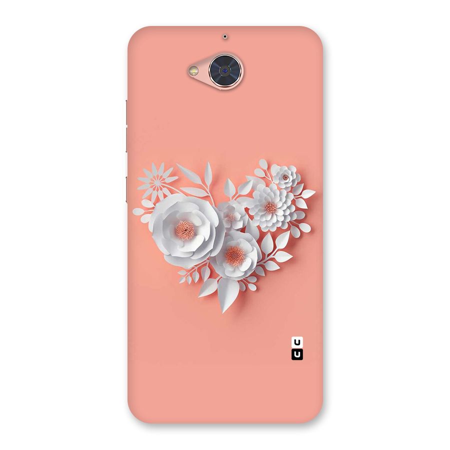 White Paper Flower Back Case for Gionee S6 Pro