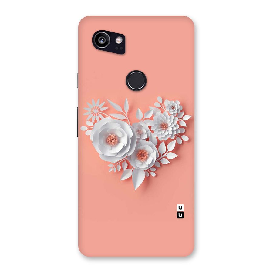 White Paper Flower Back Case for Google Pixel 2 XL