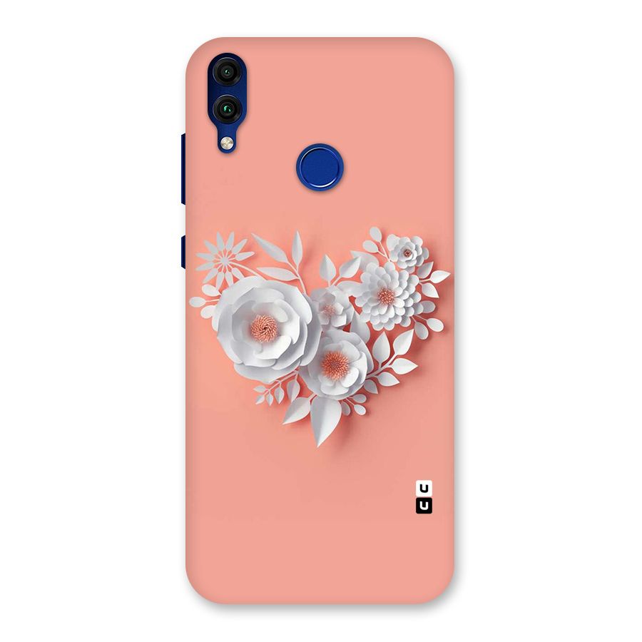 White Paper Flower Back Case for Honor 8C