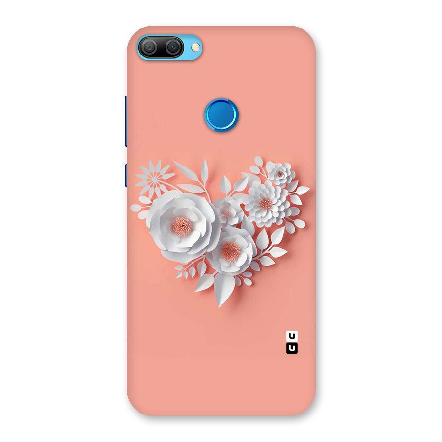 White Paper Flower Back Case for Honor 9N