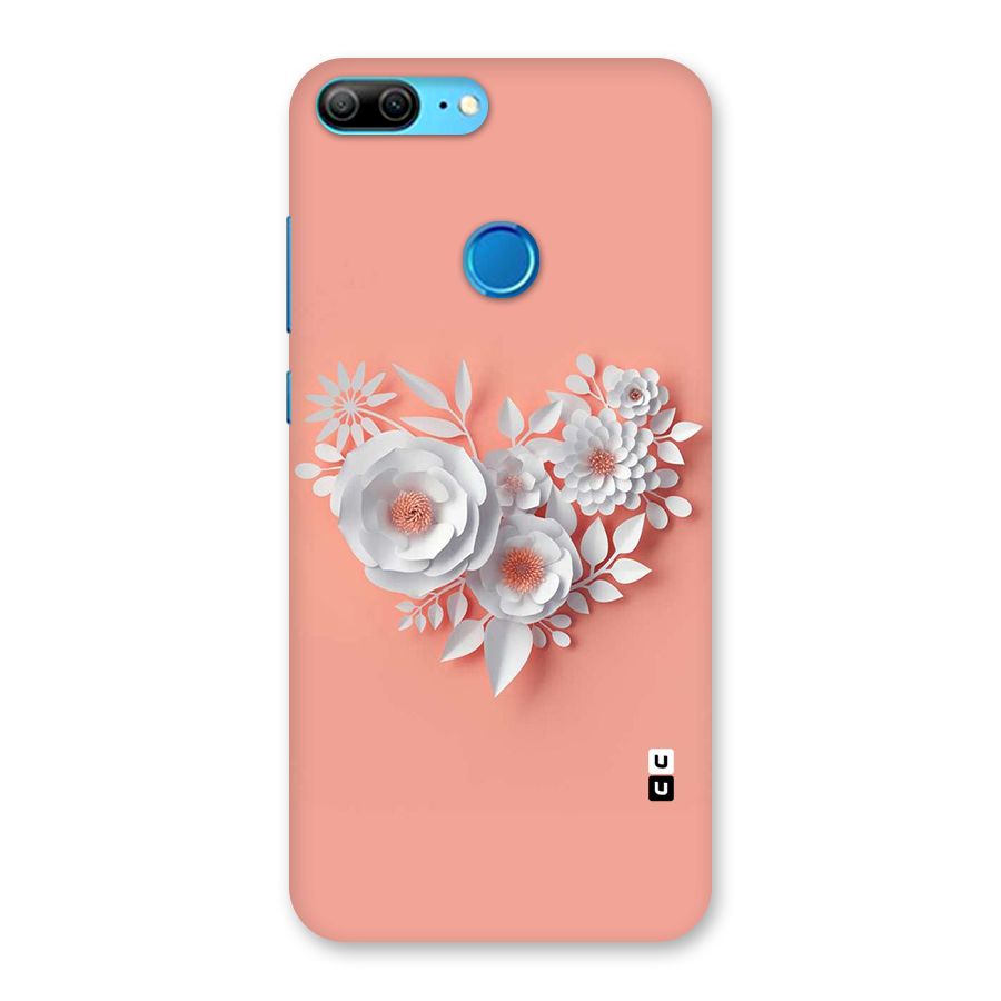White Paper Flower Back Case for Honor 9 Lite
