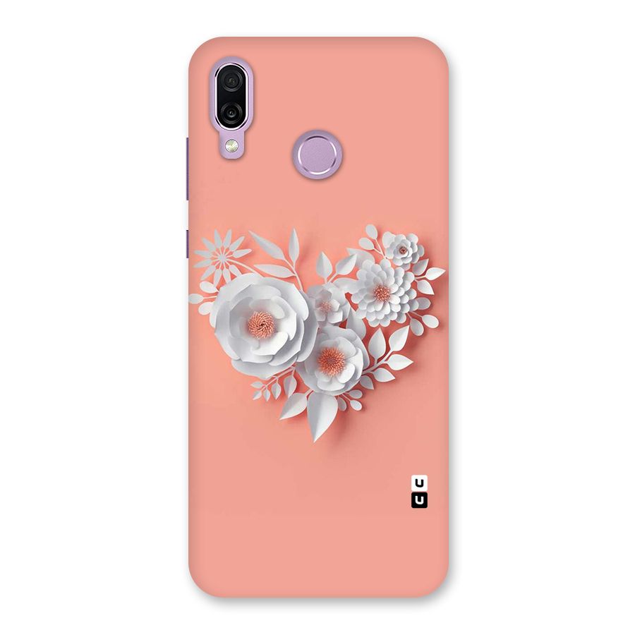 White Paper Flower Back Case for Honor Play
