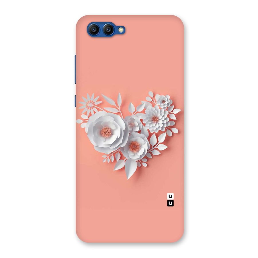 White Paper Flower Back Case for Honor View 10