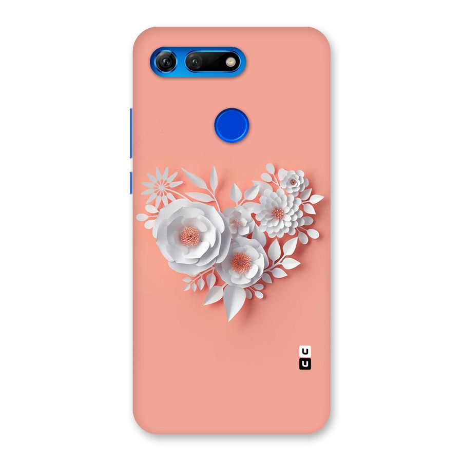 White Paper Flower Back Case for Honor View 20