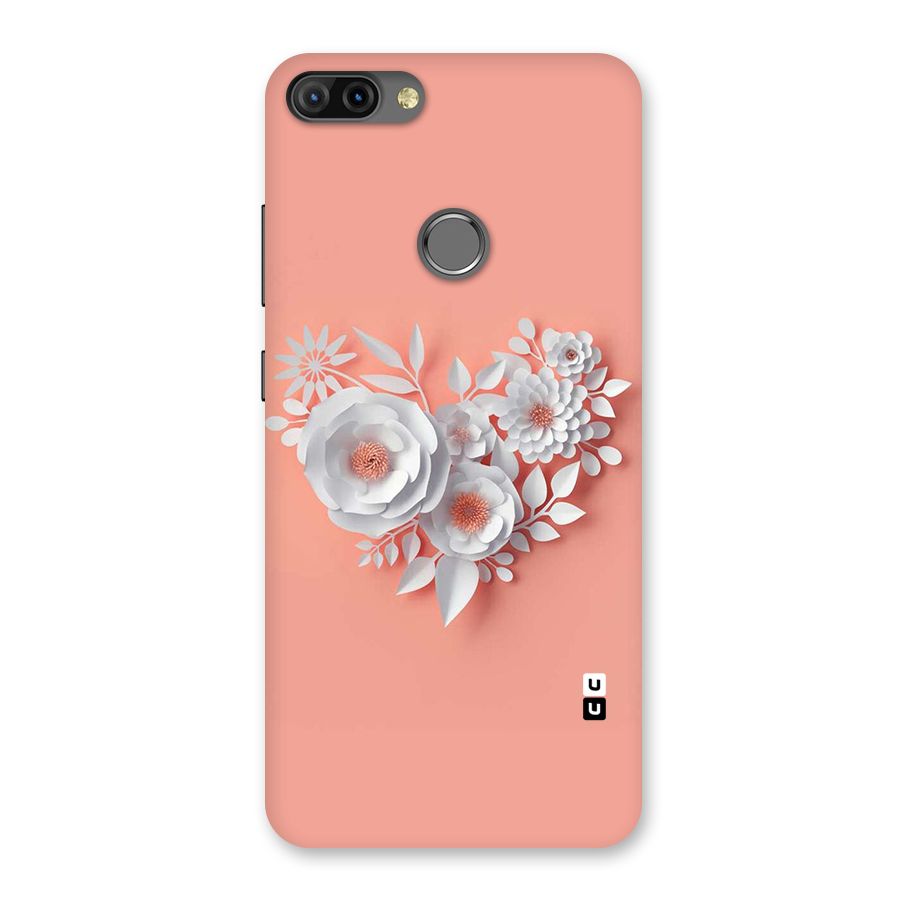 White Paper Flower Back Case for Infinix Hot 6 Pro