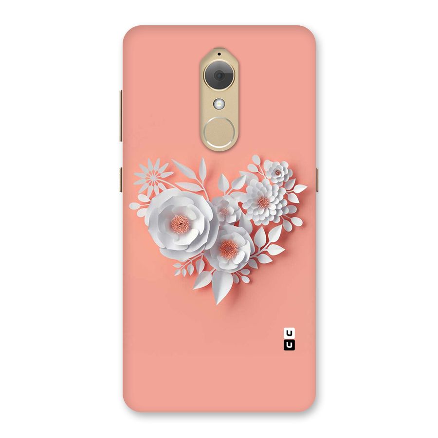 White Paper Flower Back Case for Lenovo K8