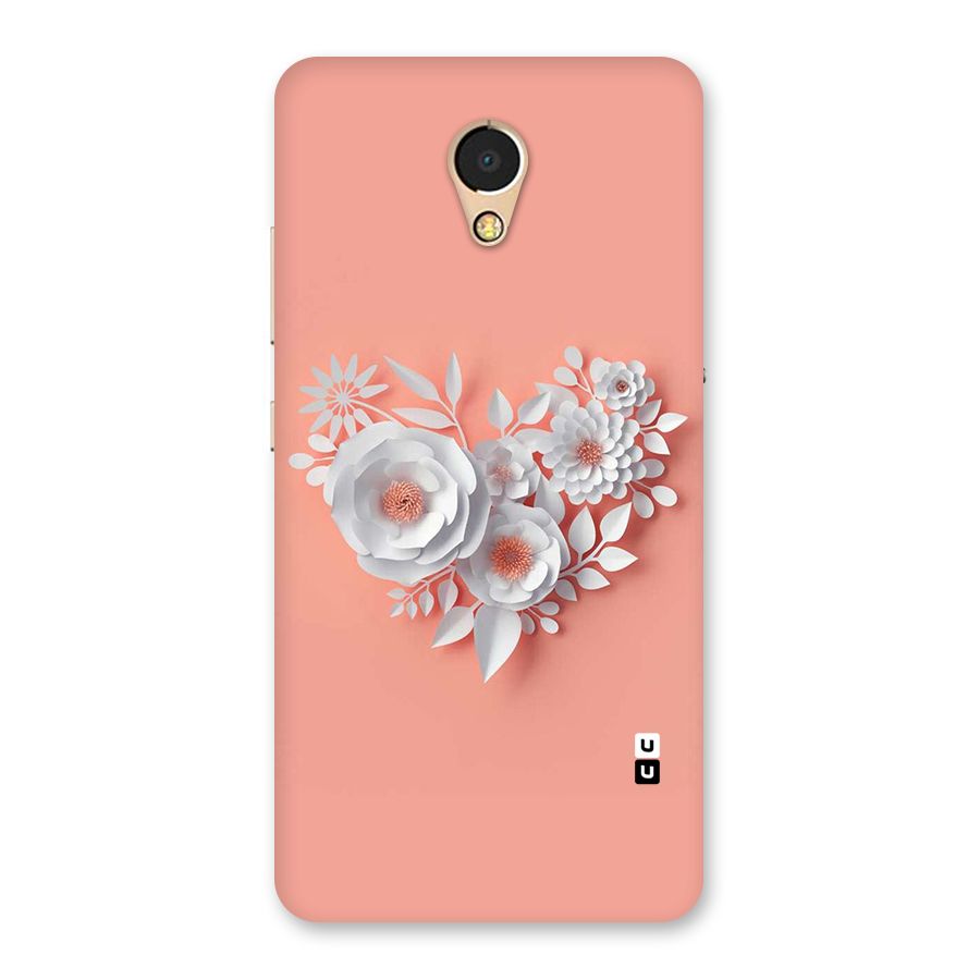 White Paper Flower Back Case for Lenovo P2