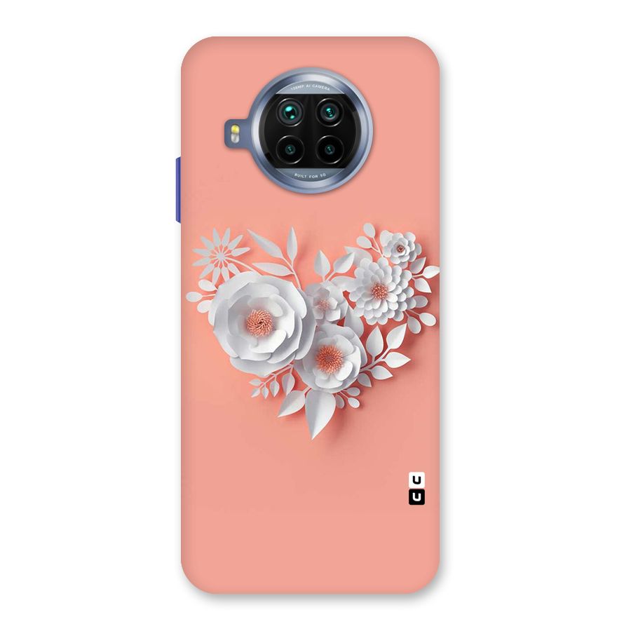 White Paper Flower Back Case for Mi 10i