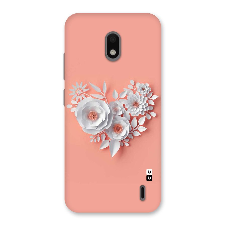 White Paper Flower Back Case for Nokia 2.2