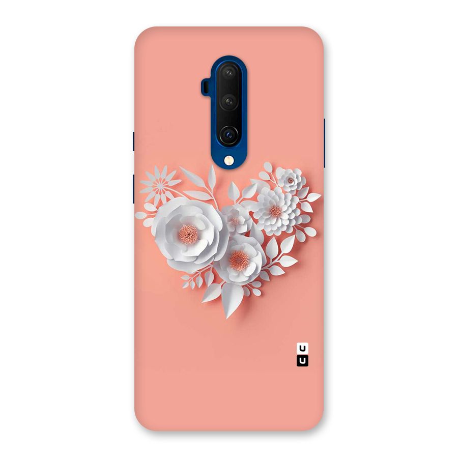 White Paper Flower Back Case for OnePlus 7T Pro