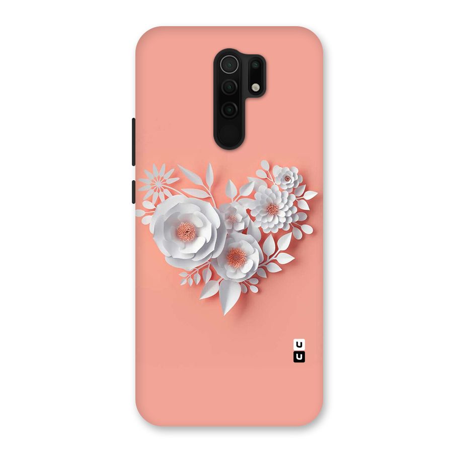 White Paper Flower Back Case for Poco M2